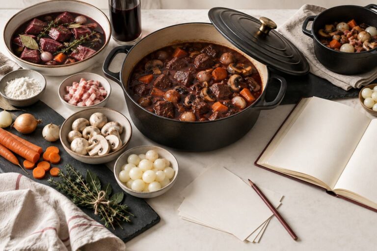 Bœuf bourguignon : les versions publiées se contredisent où