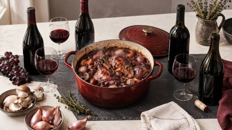 Coq au vin : quel vin rouge utiliser et pourquoi