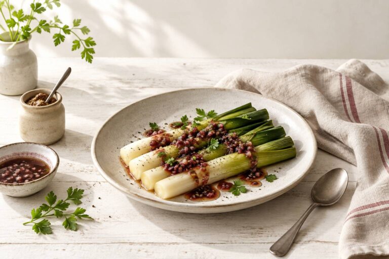 Poireaux vinaigrette : la place de l&rsquo;entrée au répertoire