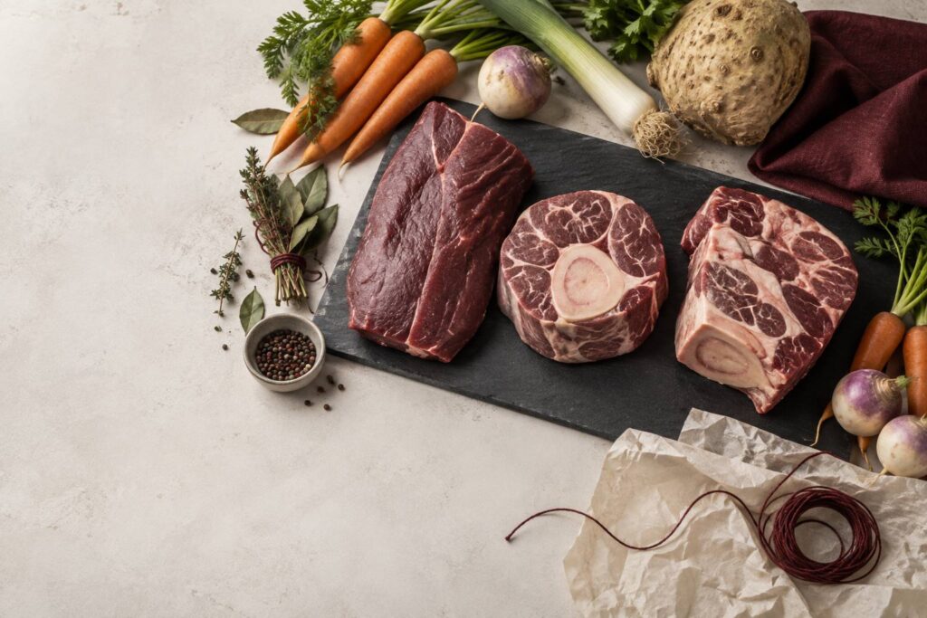 Illustration éditoriale du sujet : Pot-au-feu : les morceaux à demander à son boucher