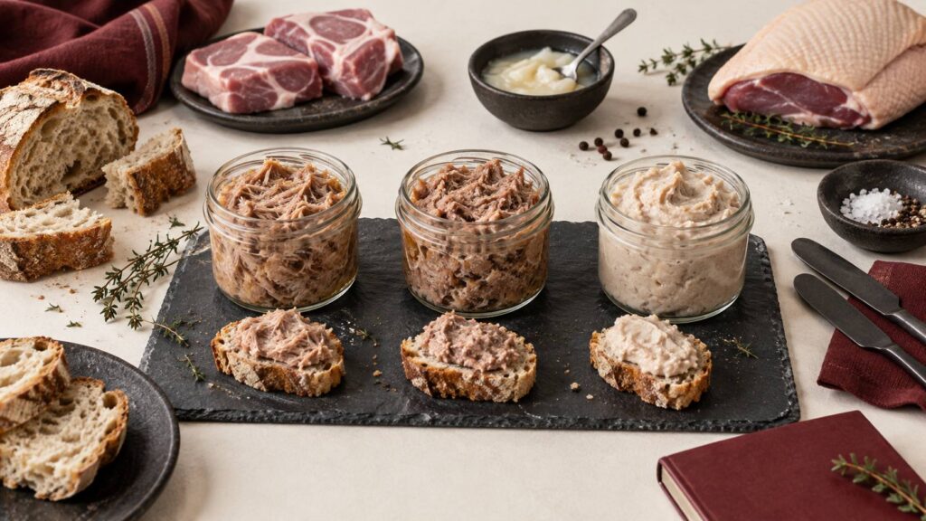 Illustration éditoriale du sujet : Rillettes : ce qui sépare Tours, Le Mans et l'oie