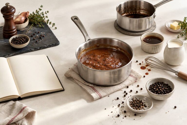Sauce au poivre : réduire sans laisser d&rsquo;amertume