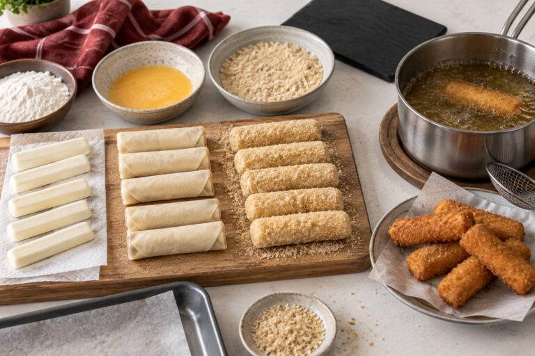 Sticks de mozzarella : empêcher le fromage de fuir