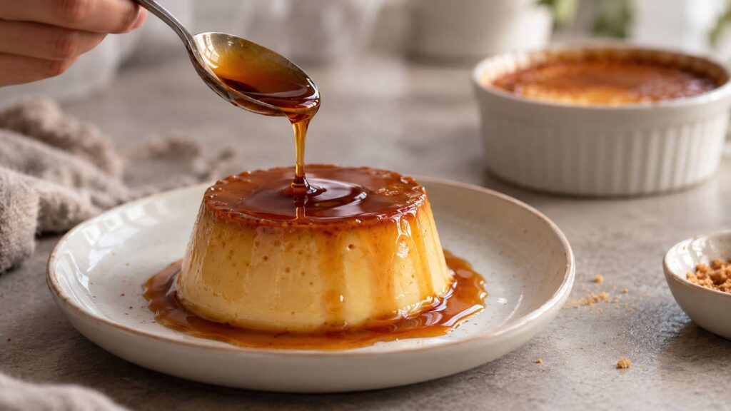 Illustration de détail sur le sujet : Crème caramel et flan : ce que les répertoires distinguent